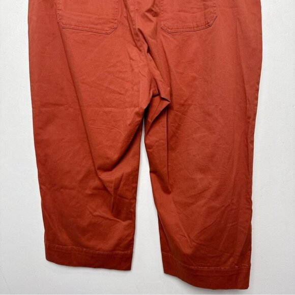 Bagatelle Womens 3X Rust Orange Twill Patch Pocket Cropped Pants - Picture 12 of 13